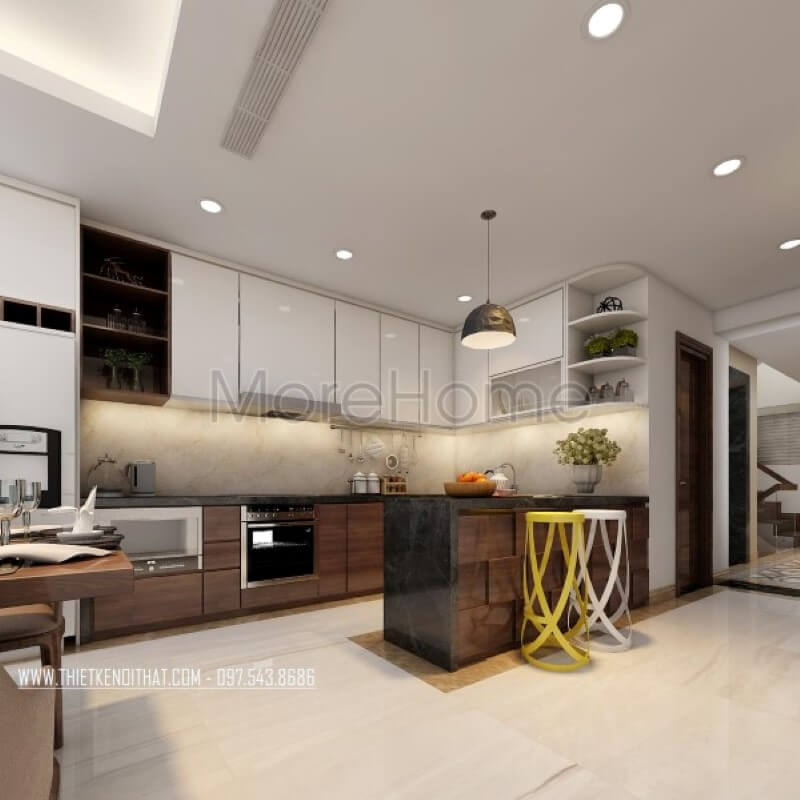 Thiết kế nội thất phòng bếp hiện đại