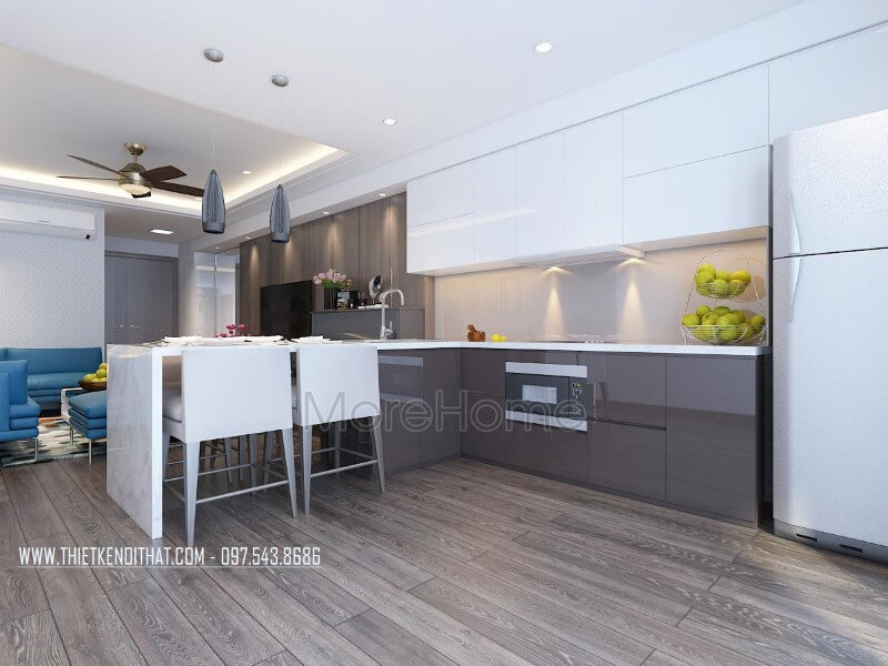 Thiết kế nội thất phòng bếp hiện đại