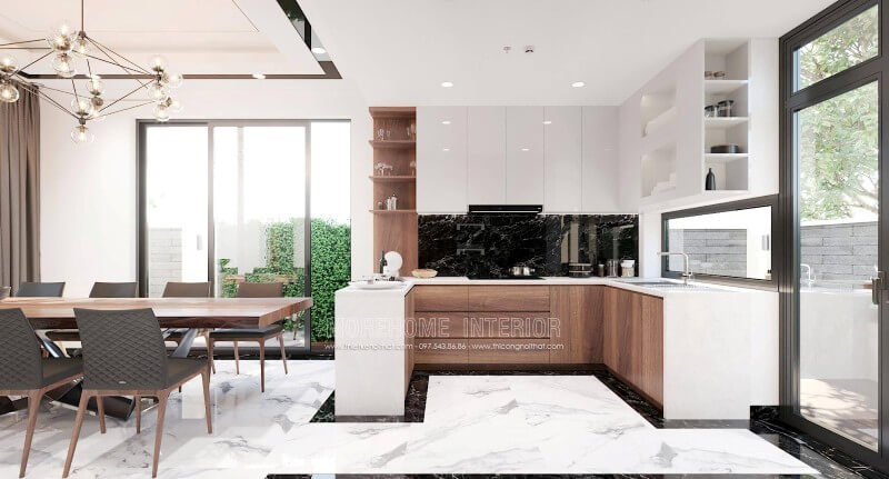 Thiết kế nội thất phòng bếp hiện đại