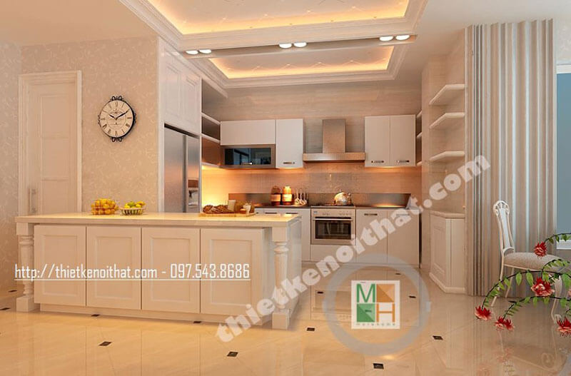 Thiết kế nội thất phòng bếp hiện đại