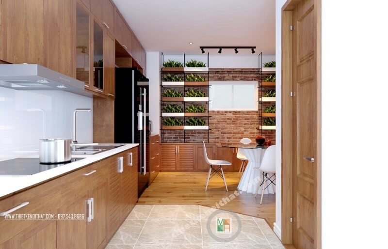 Thiết kế phòng bếp hiện đại, tiện nghi