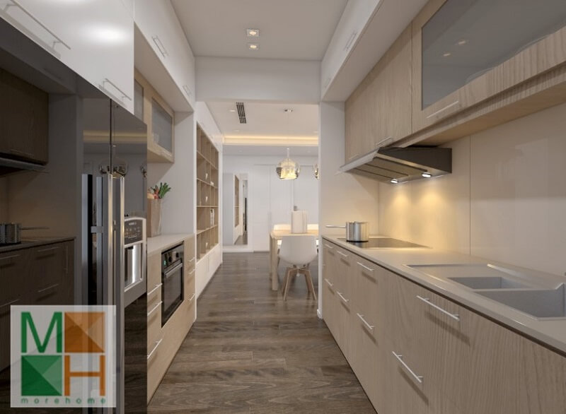 Thiết kế phòng bếp hiện đại, tiện nghi