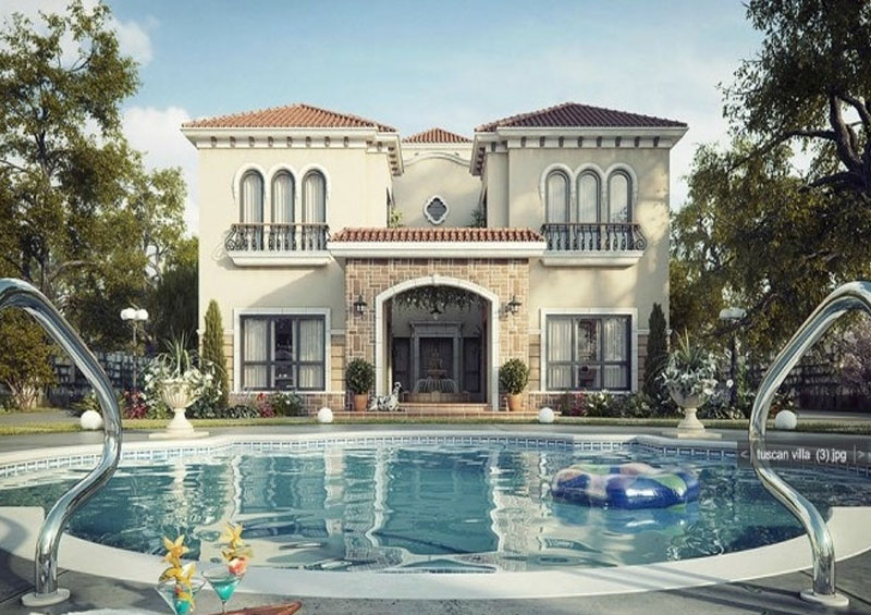 Thiết kế biệt thự nhà vườn trên đất 2000m2 đẹp, tiện nghi