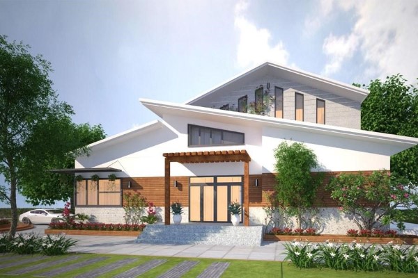 Thiết kế biệt thự vườn 2 tầng