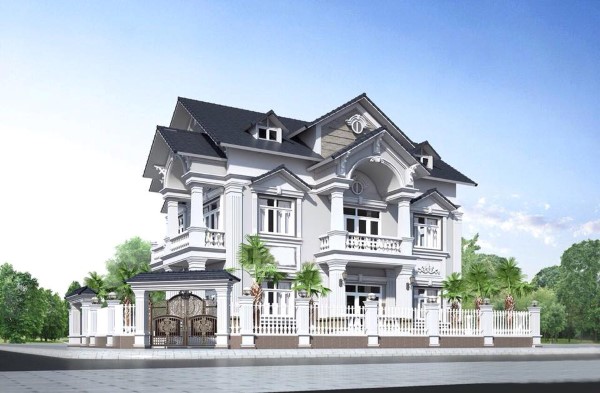 Thiết kế biệt thự vườn 2 tầng