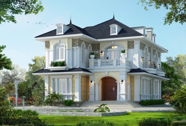 Thiết kế biệt thự vườn 2 tầng