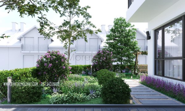 Thiết kế biệt thự vườn 2 tầng