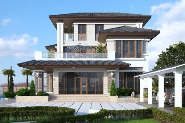 Thiết kế biệt thự vườn 400m2