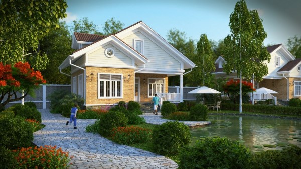 Mẫu thiết kế biệt thự vườn 1 tầng