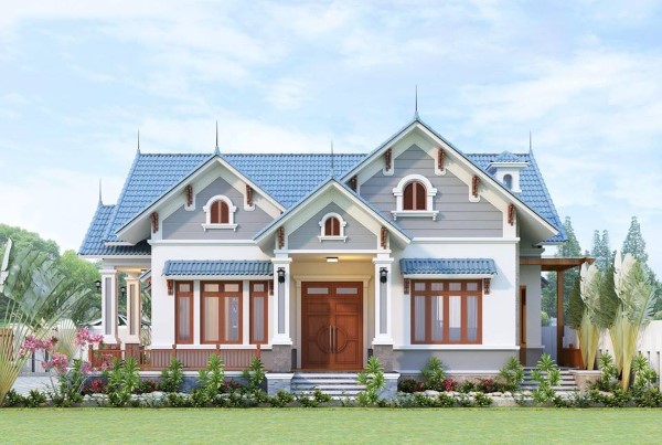 Thiết kế biệt thự vườn 4 phòng ngủ